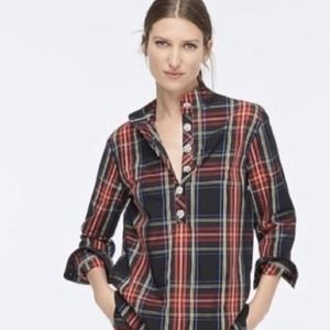 J.Crew Christmas Jeweled Tartan tunic size 6 never worn